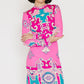 Leonard Fashion Pink Patterned Shiftdress