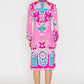 Leonard Fashion Pink Patterned Shiftdress