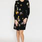 Gucci Black Crepe Floral Printed Dress