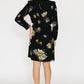 Gucci Black Crepe Floral Printed Dress