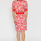 Valentino Red Floral Belted Dress