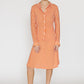 Michael Kors Orange Striped Silk Skirt Set