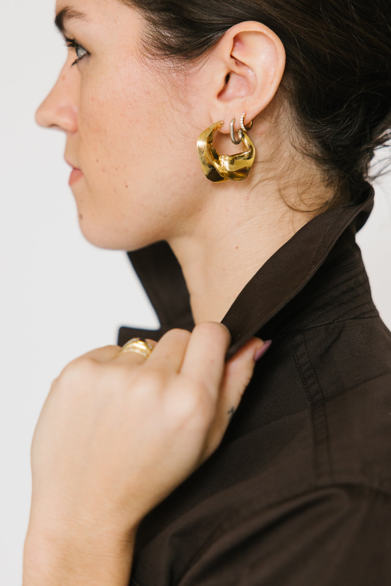 Ariana Boussard-Reifel Georgia Earrings in Bronze