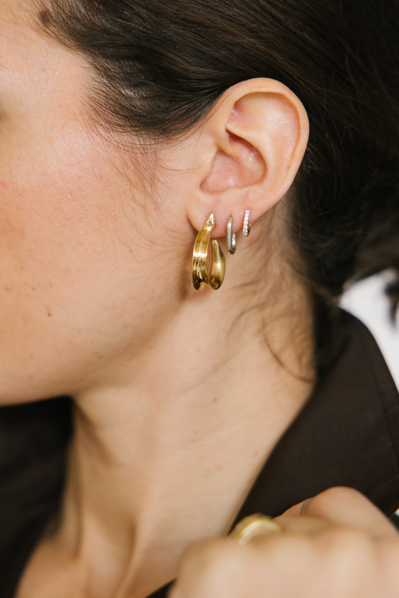 Ariana Boussard-Reifel Kiki Mini Earrings in Bronze