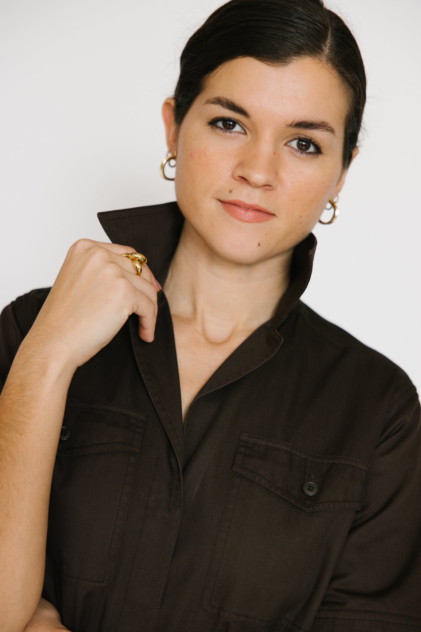 Ariana Boussard-Reifel Kiki Mini Earrings in Bronze