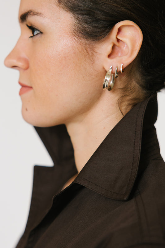 Ariana Boussard-Reifel Kiki Mini Earrings in Sterling Silver