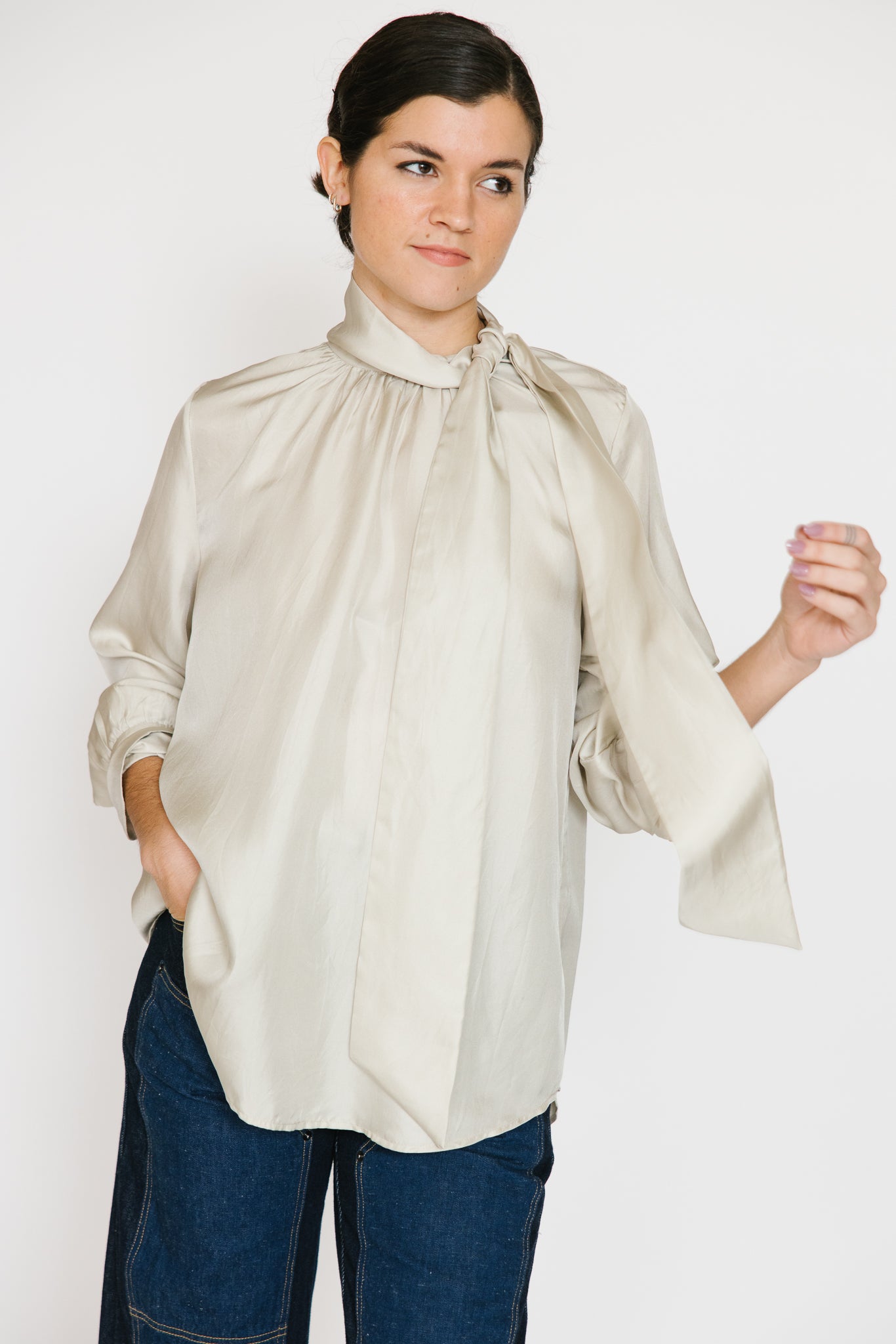 Rachel Comey Tie Rite Top - Dove