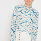 Carlisle Ivory and Blue Blouse