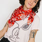 Last Chance Textiles Silk Twill Scarf- Rosey in Red Hot