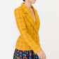 Yves Saint Laurent Yellow Tweed Blazer