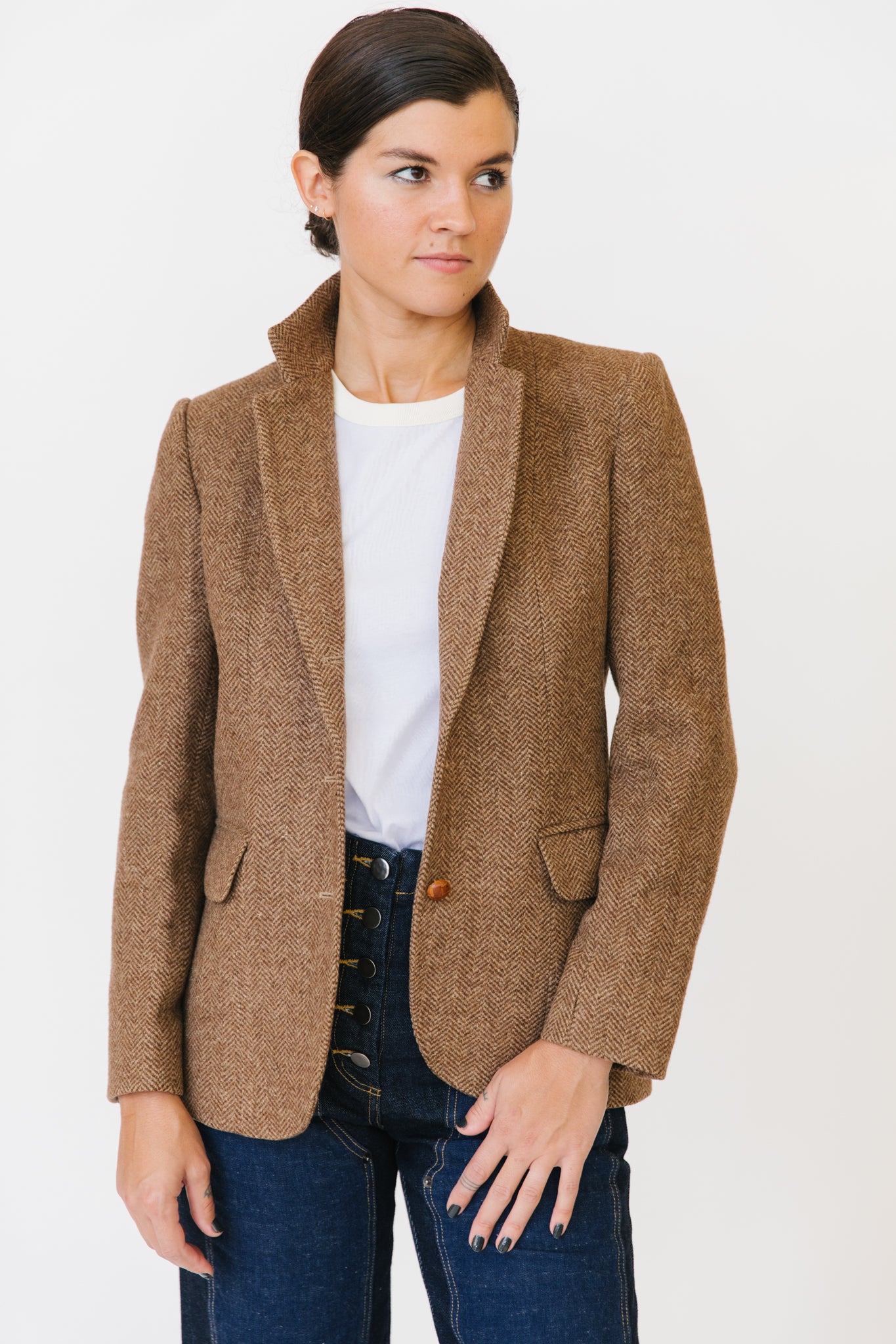 Hervé Bernard Tweed Blazer