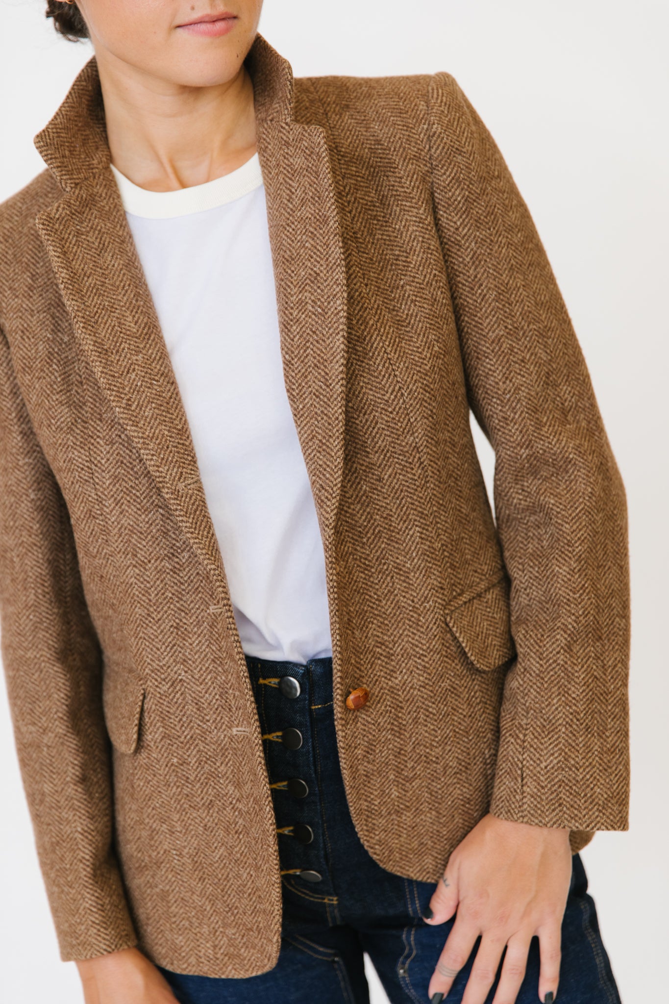 Hervé Bernard Tweed Blazer