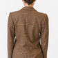 Saint Laurent Rive Gauche Brown Glenplaid Blazer