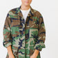 Camo Army Jacket with Asian Panel