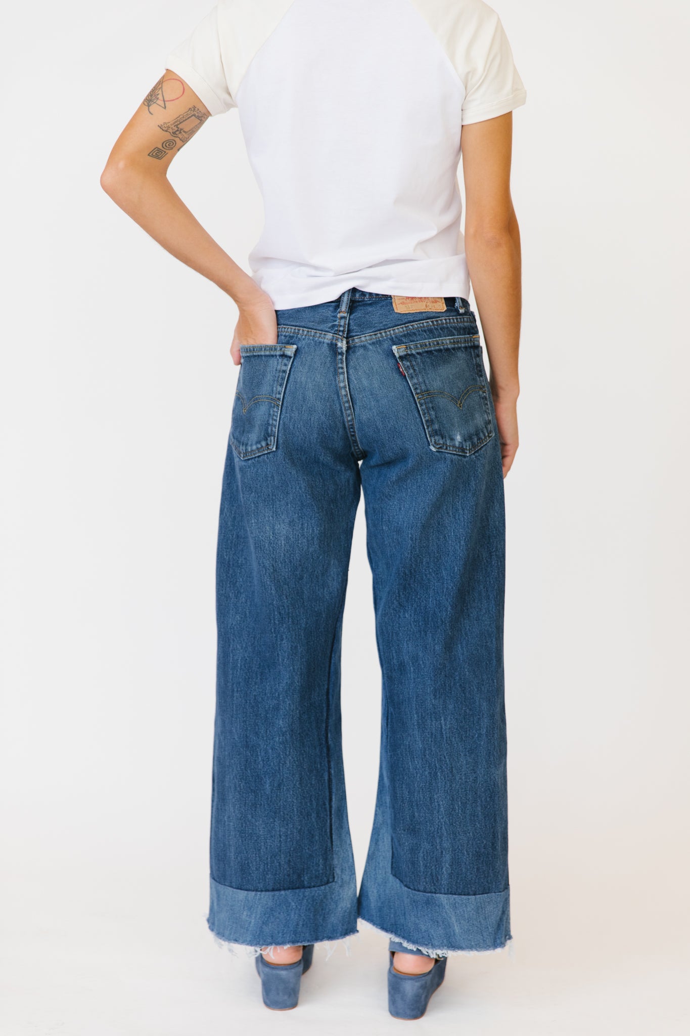 B Sides Reworked Culotte - Vintage Indigo