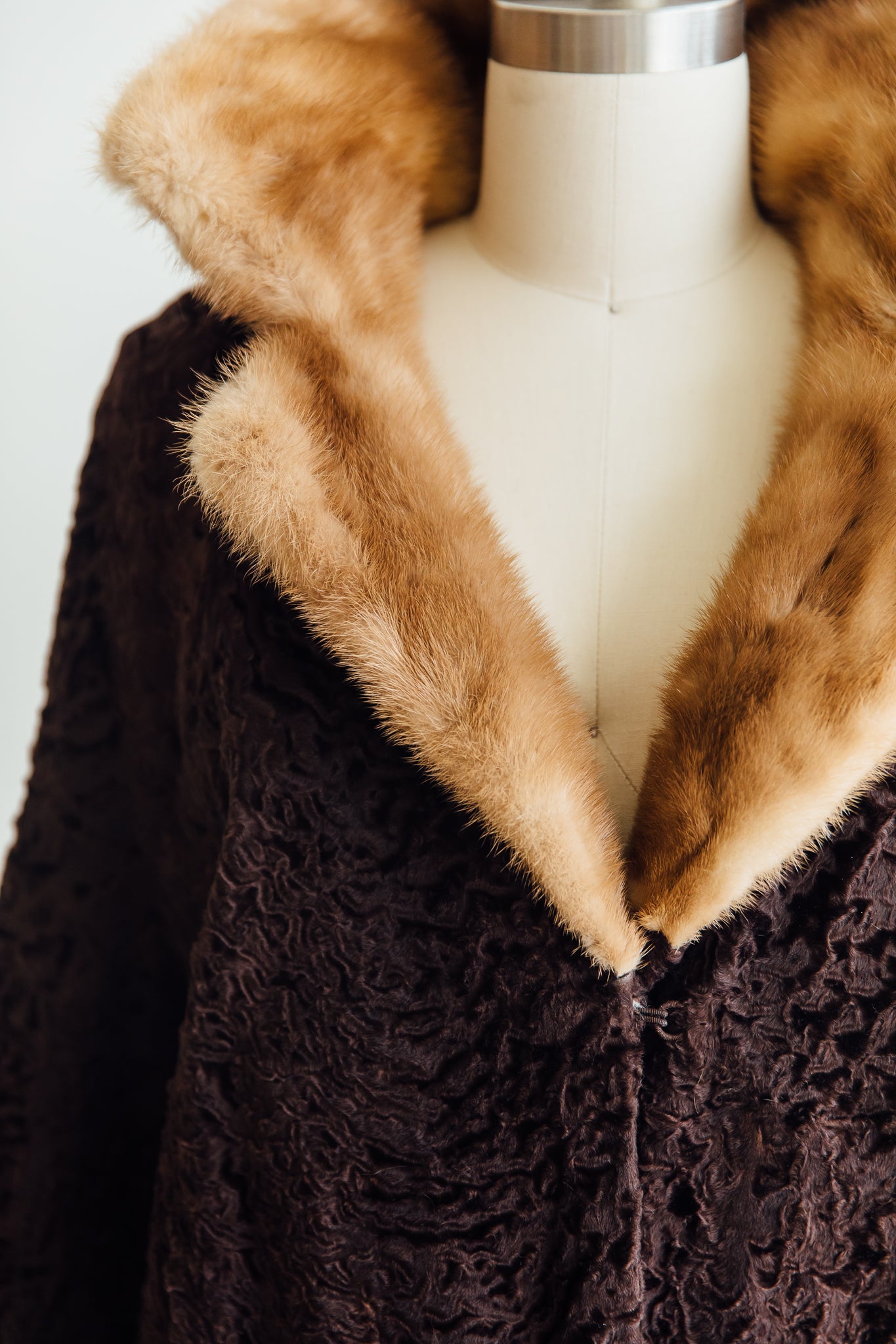 Vintage lamb fur on sale coat