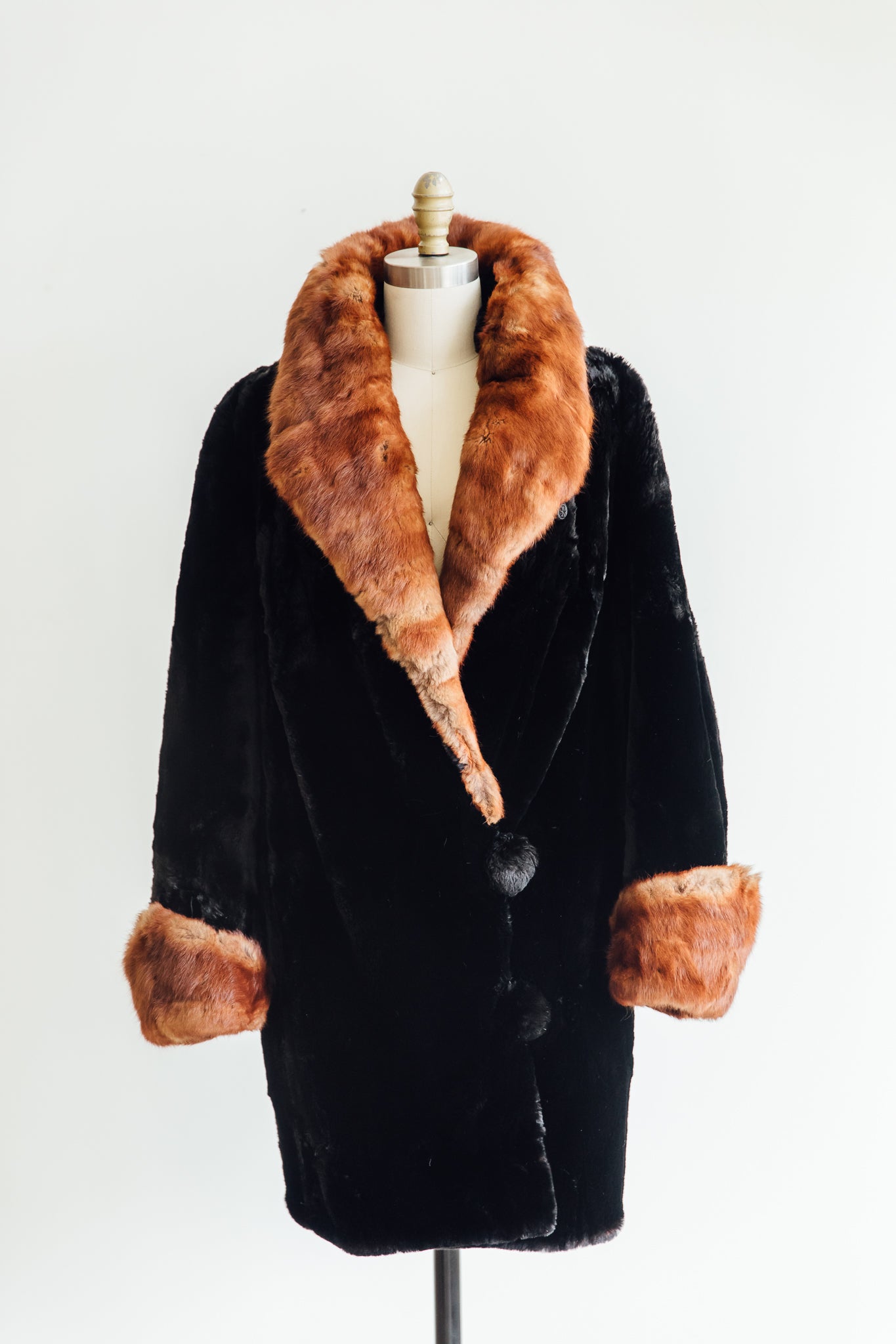 Faux beaver hot sale fur coat