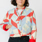 Potter's Daughter Mission Jacket - Red Geometric with Pockets