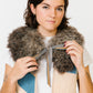 Potter's Daughter Shearling Collar - Smoke