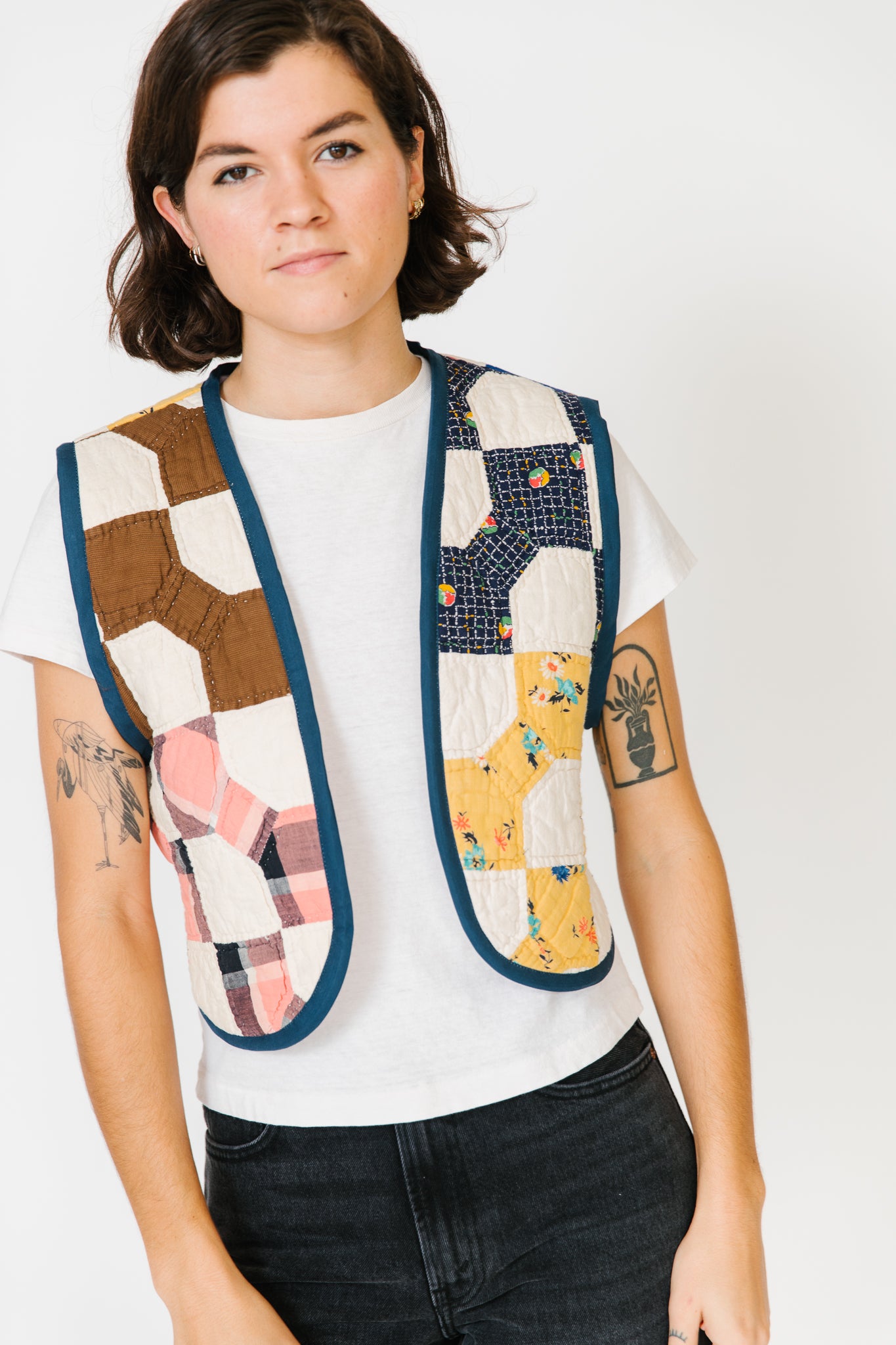 Potter's Daughter Quilt Vest - Bowtie