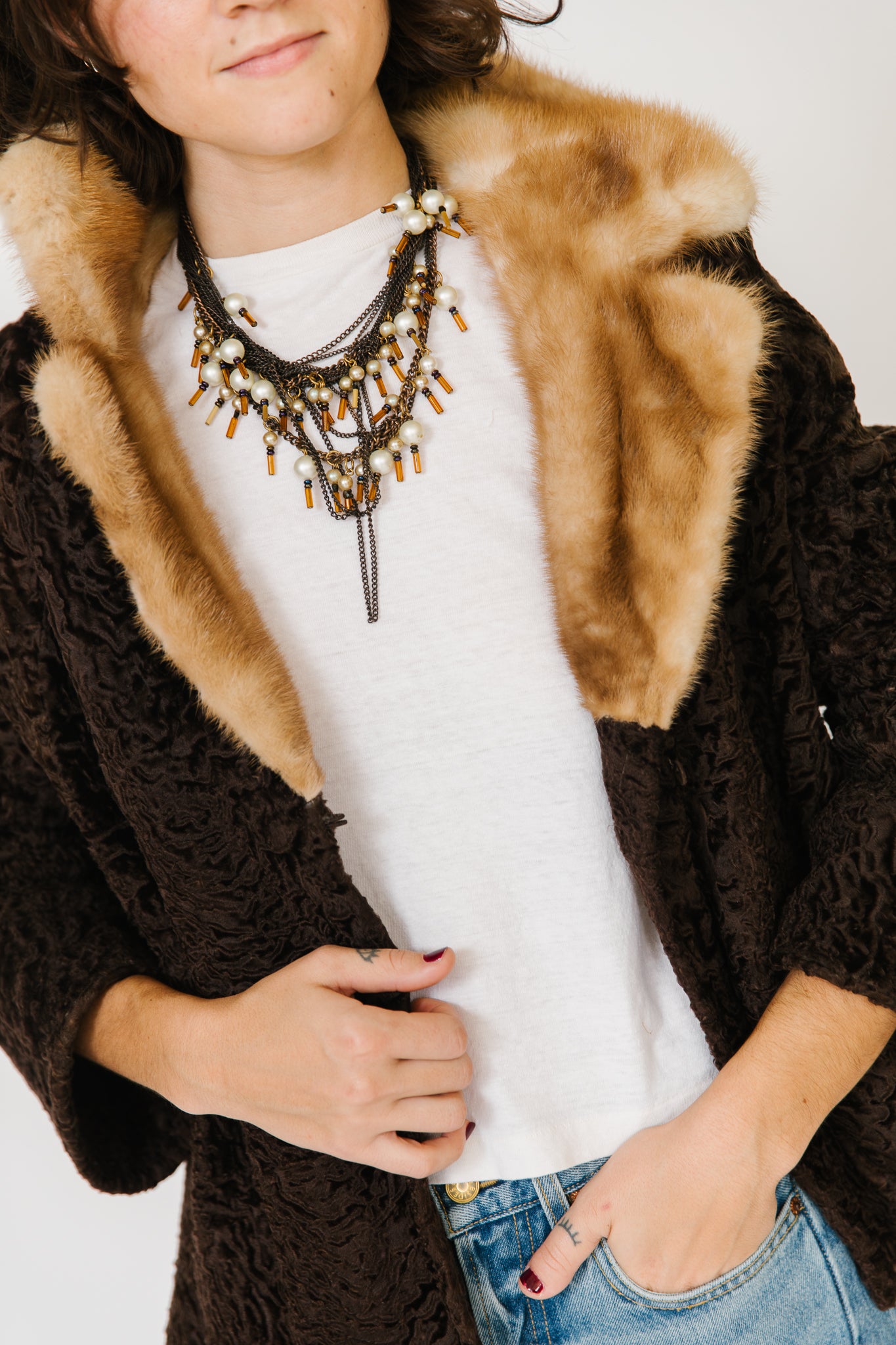 Cownie Persian Lamb & Mink Jacket