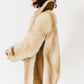 Neiman-Marcus Vanilla Mink and Leather Coat