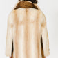 Neiman-Marcus Vanilla Mink and Leather Coat