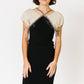 Christyne Forti Ivory/ Black Silk Diamond Dress