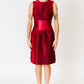 Oscar de la Renta Ruby Red Cocktail Dress