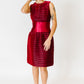 Oscar de la Renta Ruby Red Cocktail Dress