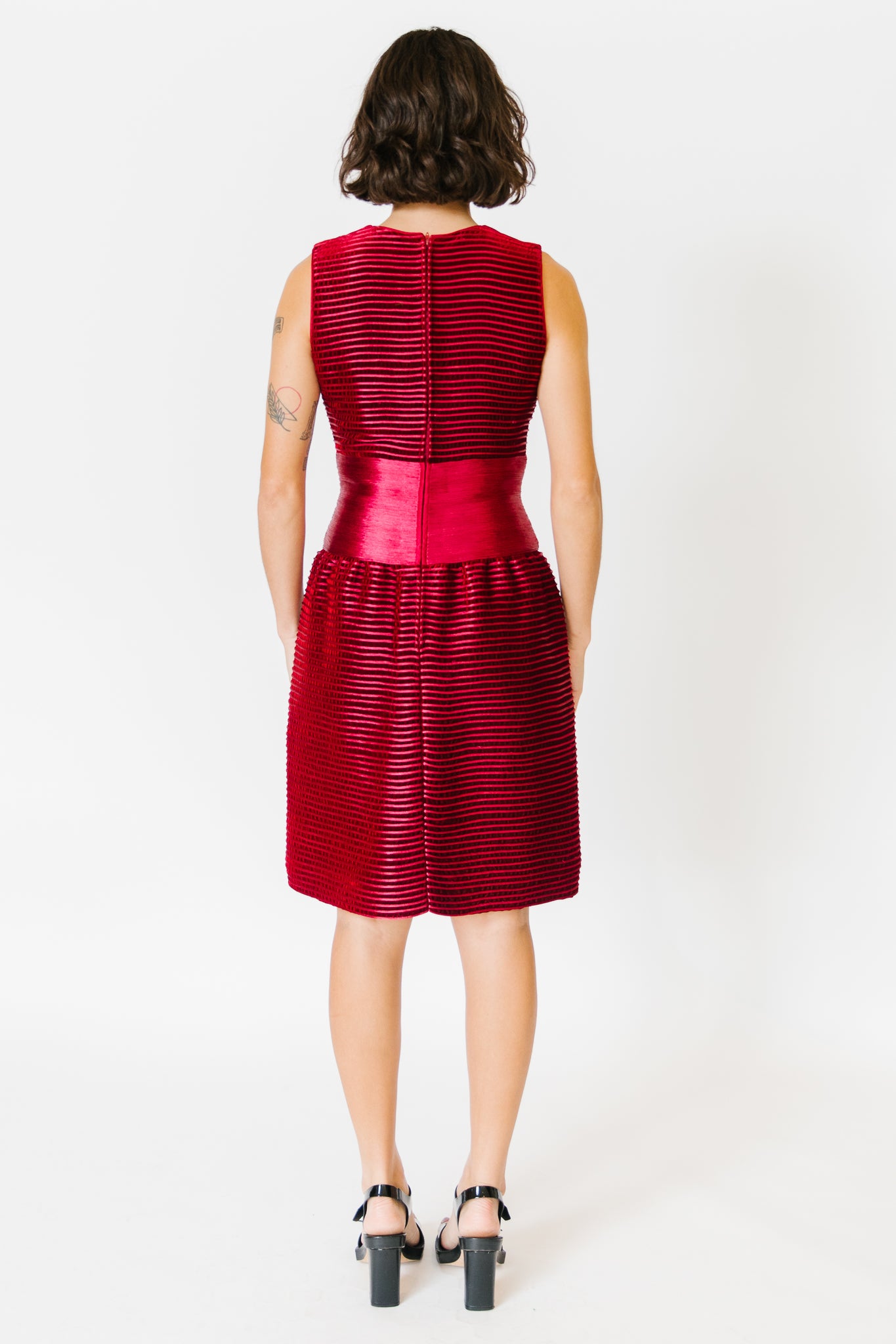 Oscar de la Renta Ruby Red Cocktail Dress