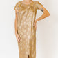 Linda Gold Asian Brocade Dress