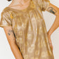 Linda Gold Asian Brocade Dress