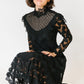 1930s Edwardian Black Lace Dress