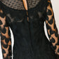 1930s Edwardian Black Lace Dress