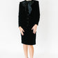 Valentino Black Velvet Shift Dress with Bow