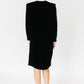 Valentino Black Velvet Shift Dress with Bow