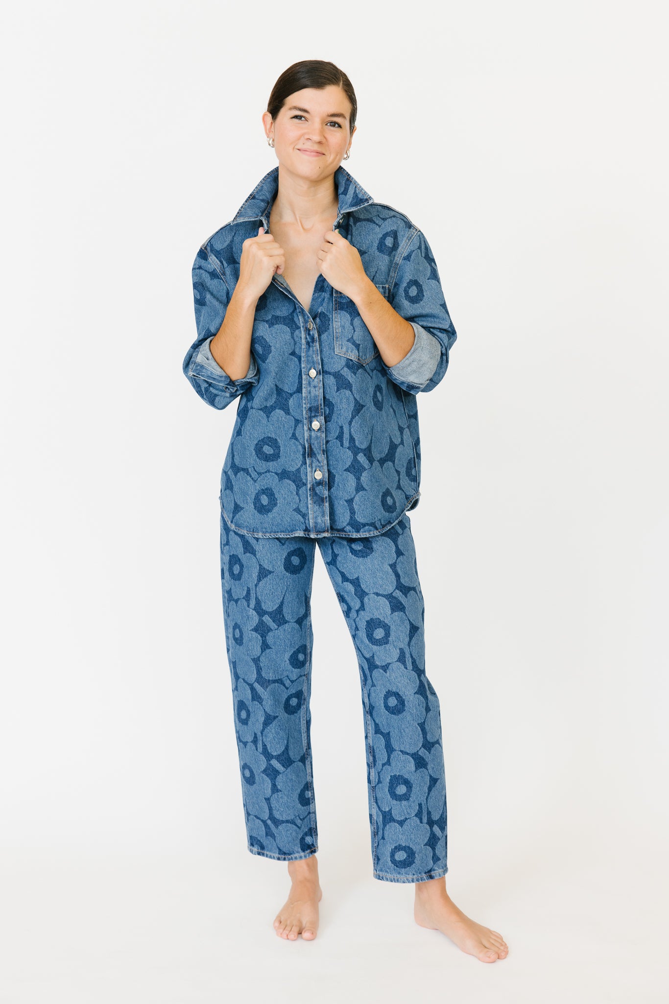 Marimekko Maridenim Vaihe Unikko Jean Shirt