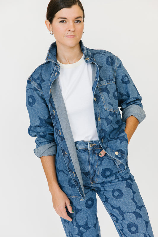 Marimekko Maridenim Vaihe Unikko Jean Shirt