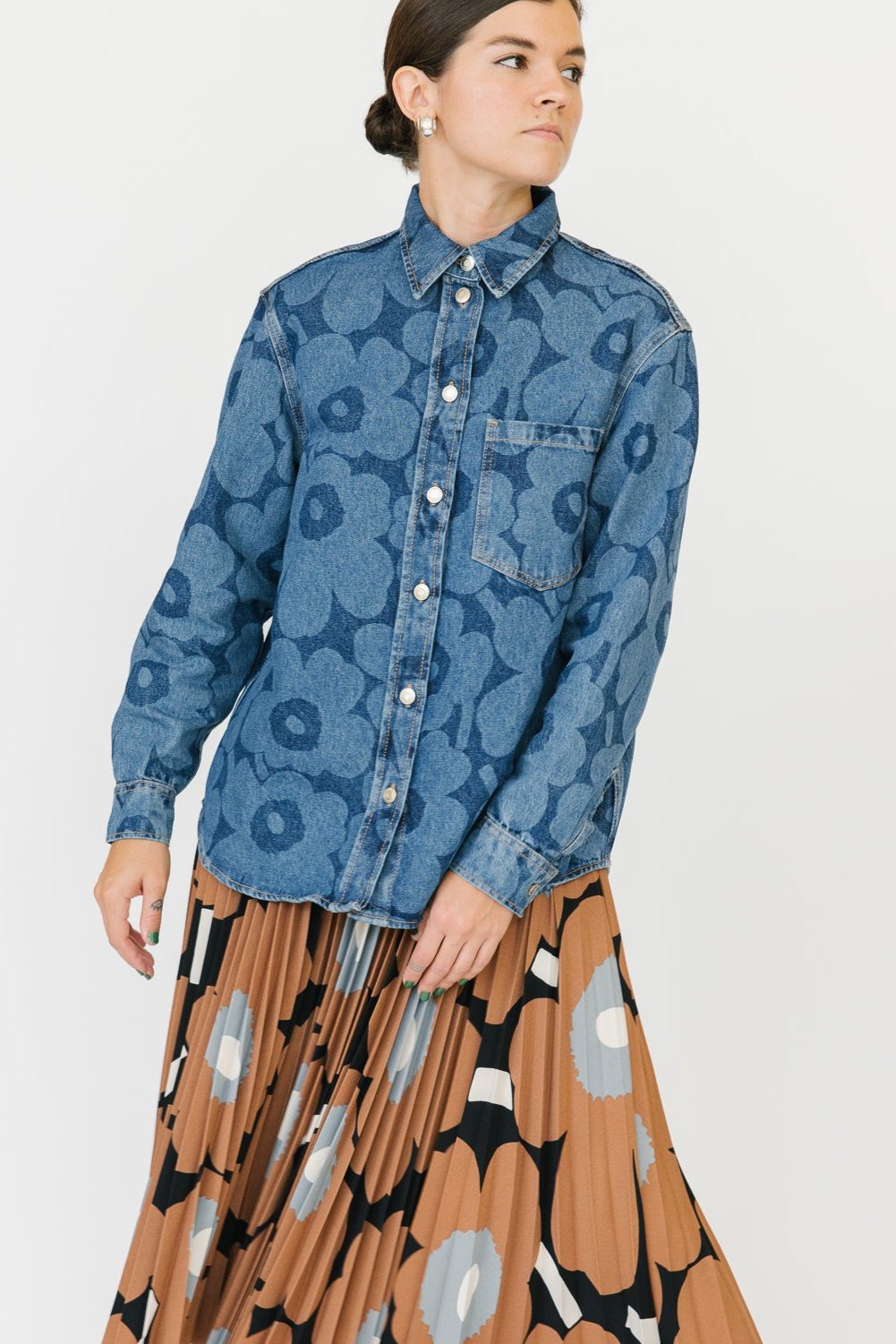 Marimekko Maridenim Vaihe Unikko Jean Shirt