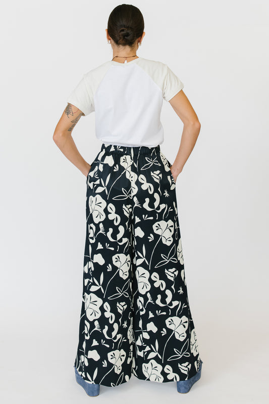 Marimekko Eranto Nokturno Satin Trousers