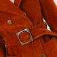 Burnt Orange Velveteen Coat