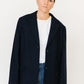 Navy Wool and Mohair Blazer