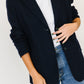 Navy Wool and Mohair Blazer