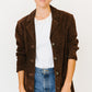 Lord & Taylor Brown Suede Jacket