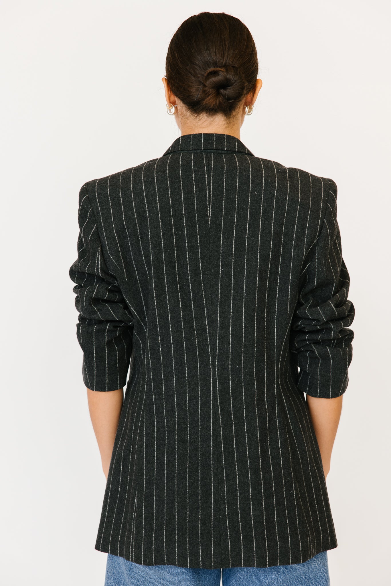 Pianoforte Di MaxMara Wool Pinstripe Jacket