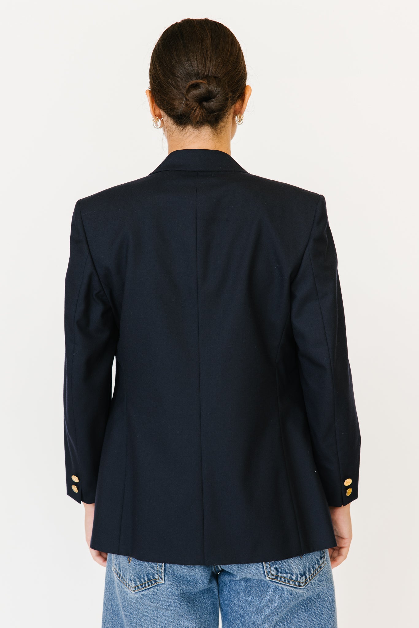 1980s Burberry Navy Blazer