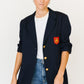 J.G Hook Navy Cotton Blazer