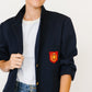 J.G Hook Navy Cotton Blazer