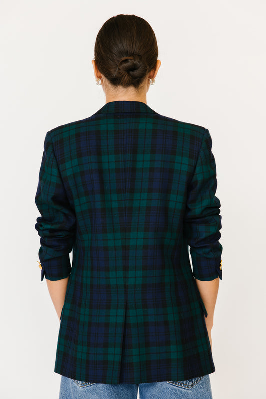 Kathie Peterson Green Plaid Jacket